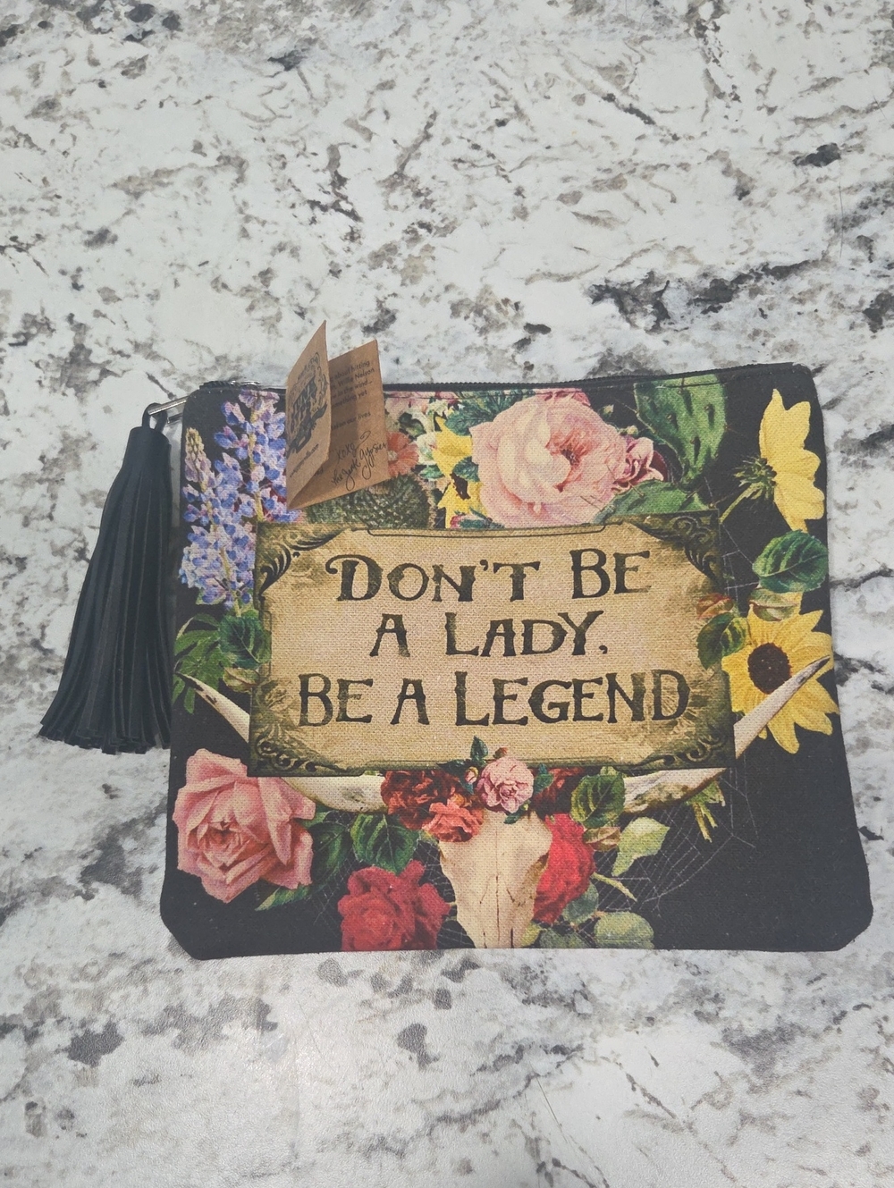 JUNK GYPSY (DONT BE A LADY BE A LEGEND ) POUCH